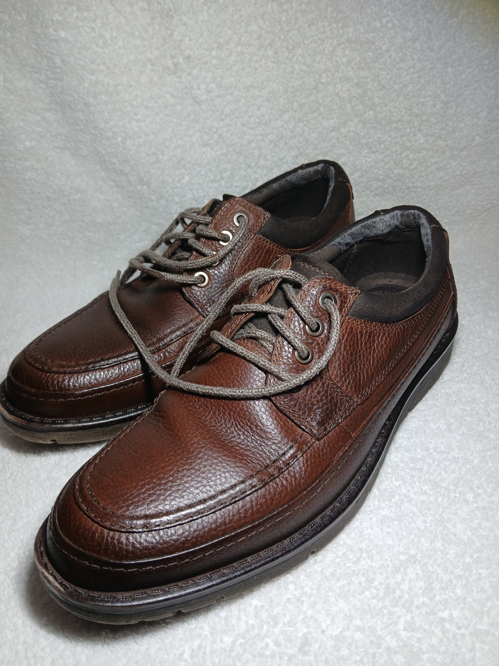 Dockers Brown Leather Lace-Up Oxfords
